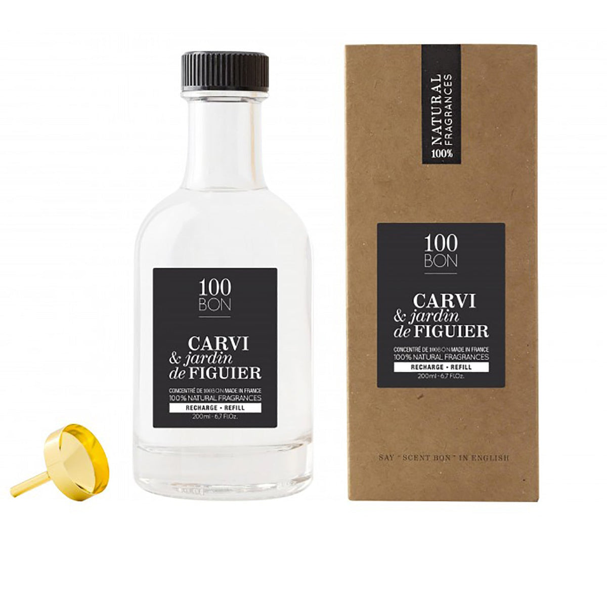 100Bon Carvi & Jardin De Figuier 100% Natural Concentrate Fragrance Refill 6.7 oz