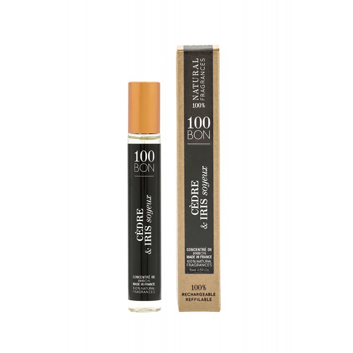 100 BON  0.50 oz Concentrate Eau De Parfum Spray Cedre & Iris Soyeux for Unisex